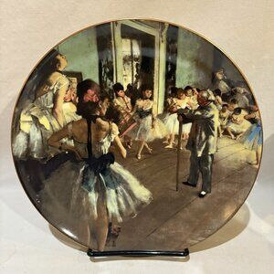 Limoges France 1984 Fine Porcelain Plate La Classe de Danse by Degas